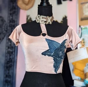 Small/medium upcycled top